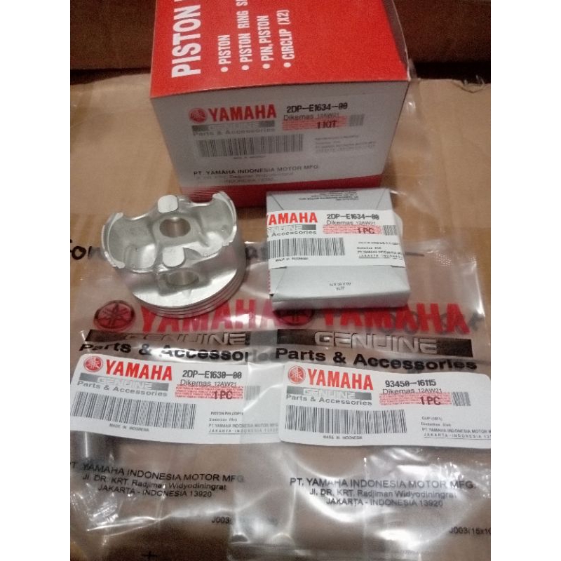 Jual PISTON KIT SET 2DP YAMAHA N MAX OS + 0,75 NMAX NEW AEROX 155 LEXI ...