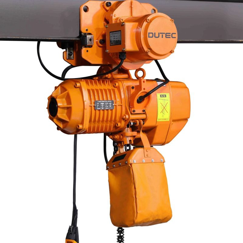 Jual Electric Chain Hoist Double Chain 1Ton x 6 Meter With Trolley ...