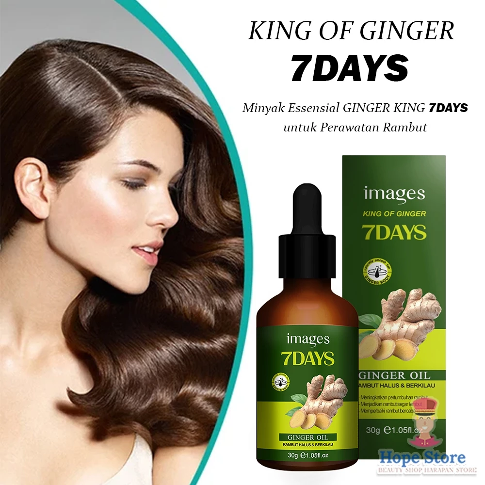 Serum Anti Botak Imgaes Ginger King 7 Days Hair Germinal Oil 30ml / Penumbuh Rambut Rontok | AutoStock