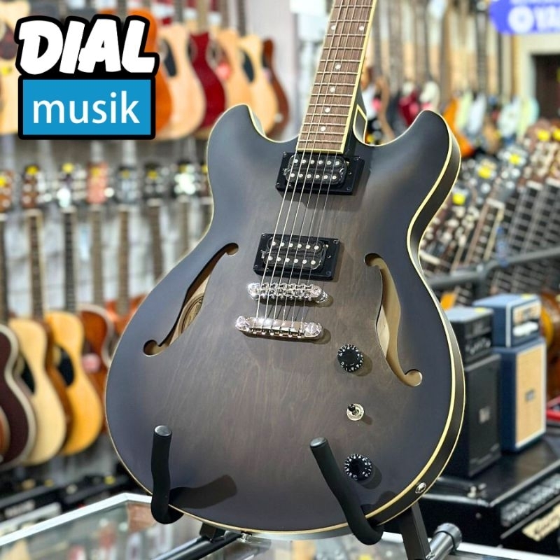 Jual Ibanez AS53 Hollowbody Transparent Black Flat TKF - Ibanez AS-53 ...