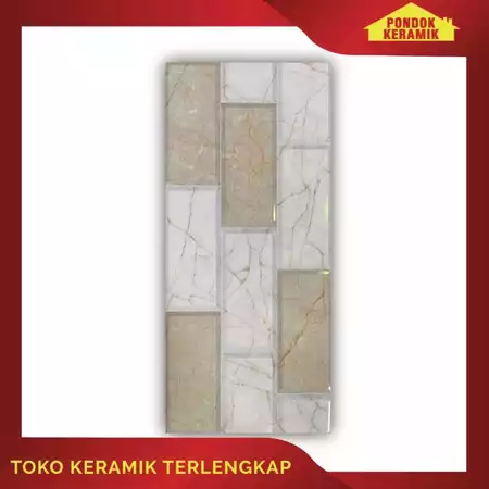 Keramik Dinding Signature 30x60 Escada Natura Motif Batu Bata Glossy Halus