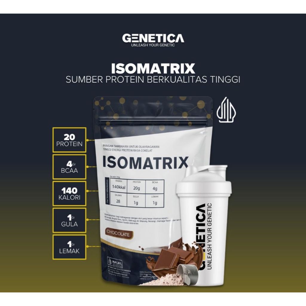 Jual Genetica Isomatrix 2 Lb | Mix Whey Isolate Pea Soy Protein Cutting ...