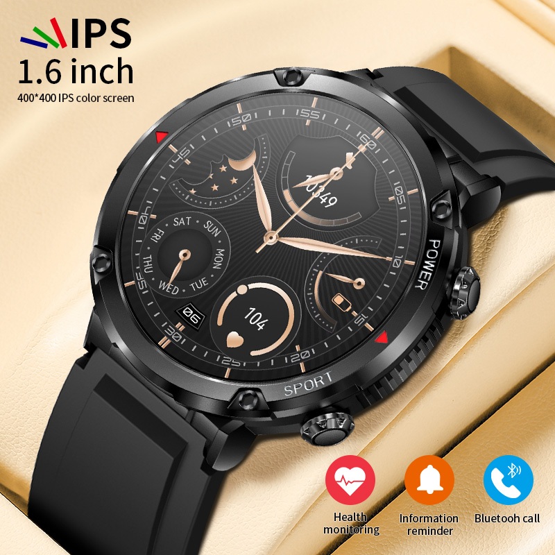 Jual LIGE Jam Tangan Pintar Untuk Pria 1.6 Inci Sentuh Penuh Denyut ...