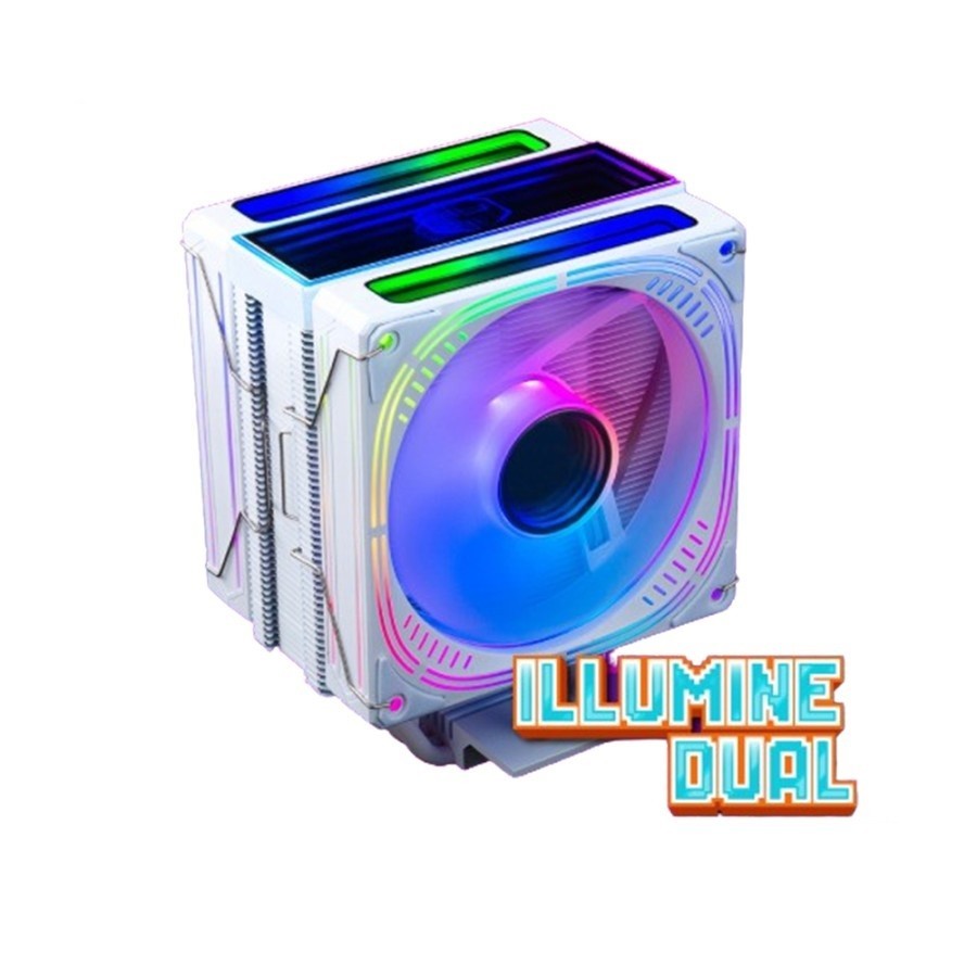 Jual CUBE GAMING ILLUMINE - 6 Copper Heat Pipes - Dual Fan 12CM ...