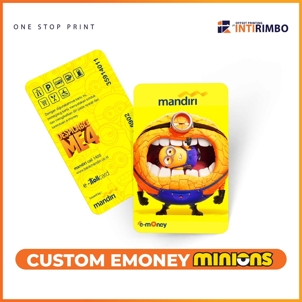 Jual INTIRIMBO CUSTOM E MONEY / FLAZZ E TOLL CETAK PRINT UV SPECIAL ...