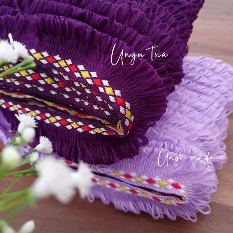 Jual KODE F48L Renda Rumbai 3cm 2 Yard | Shopee Indonesia