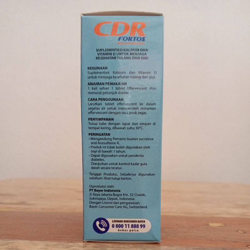 Jual CDR Fortos isi 10 Tablet Effervescent | Shopee Indonesia