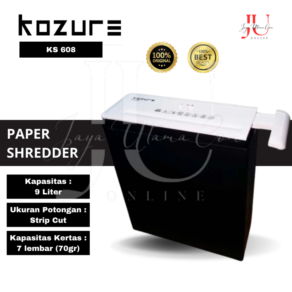 Jual Mesin Penghancur Kertas KOZURE KS608 Strip Cut - Paper Shredder KS ...