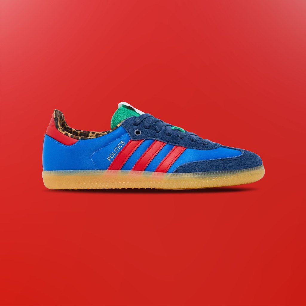 Jual Sepatu Sneakers X Politics Samba Bluebird Batter Scarlet 100% Original  | Shopee Indonesia