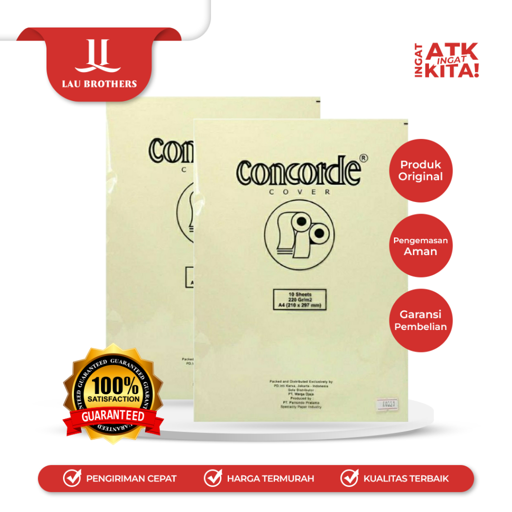 Jual CONCORDE KERTAS/ PAPER NO 80231 (1PACK/ 10SHEETS) | Shopee Indonesia