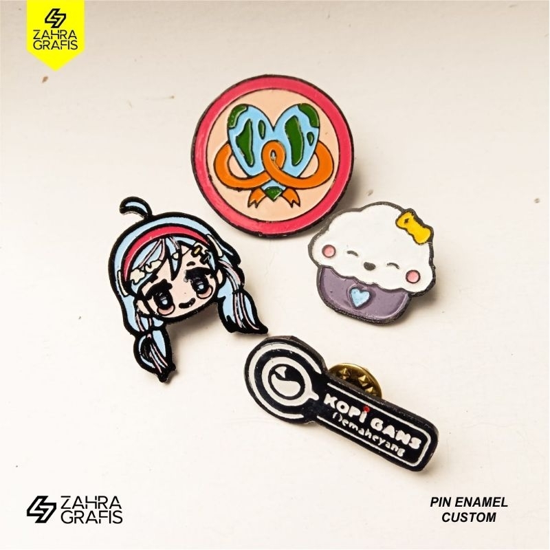 Jual (MIN 15 PCS) CUSTOM PIN ENAMEL - 10 | Shopee Indonesia