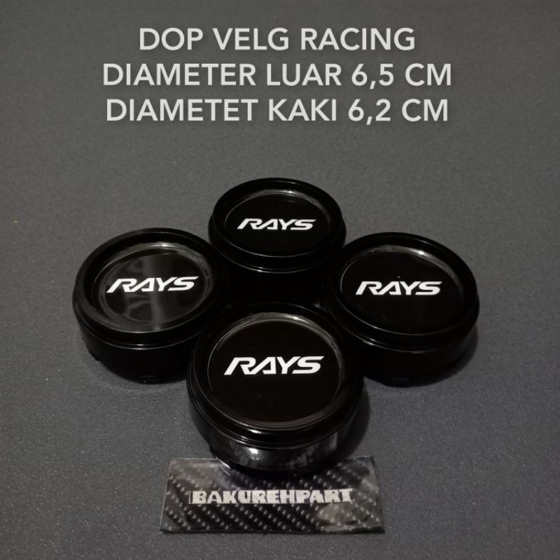 Jual Dop roda tutup velg mobil racing variasi silinder logo RAYS ...