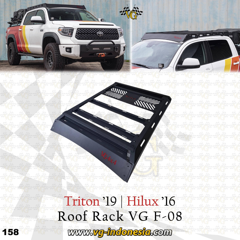 Jual Roof Rack LED Hilux 2016-2024 & Triton L200 2019-2024 | Shopee ...