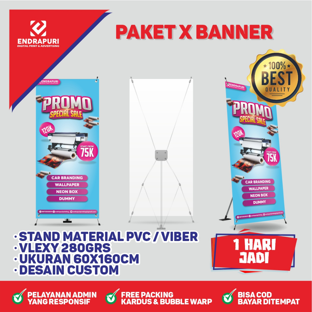 Jual Cetak Print Custom X Banner Custom | Shopee Indonesia