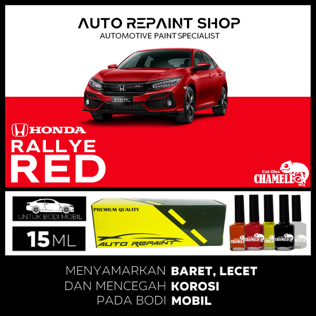 Jual Cat Oles Honda Rallye Red Automotive Paint CHAMELEON NGL | Shopee ...