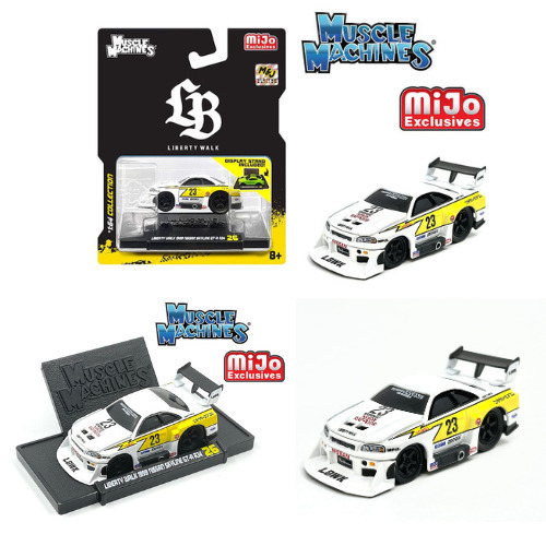 Jual 15566WH - Muscle Machine Liberty Walk 1999 Nissan Skyline GT-R R34 ...