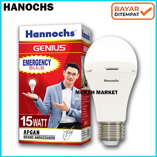 Jual Lampu Led Emergency HANNOCH 15 Watt GENIUS GARANSI RESMI 1 TAHUN