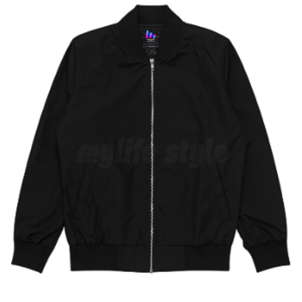 Jual Jaket Bomber Hitam Keren Basic Simple Premium Unisex | Shopee ...