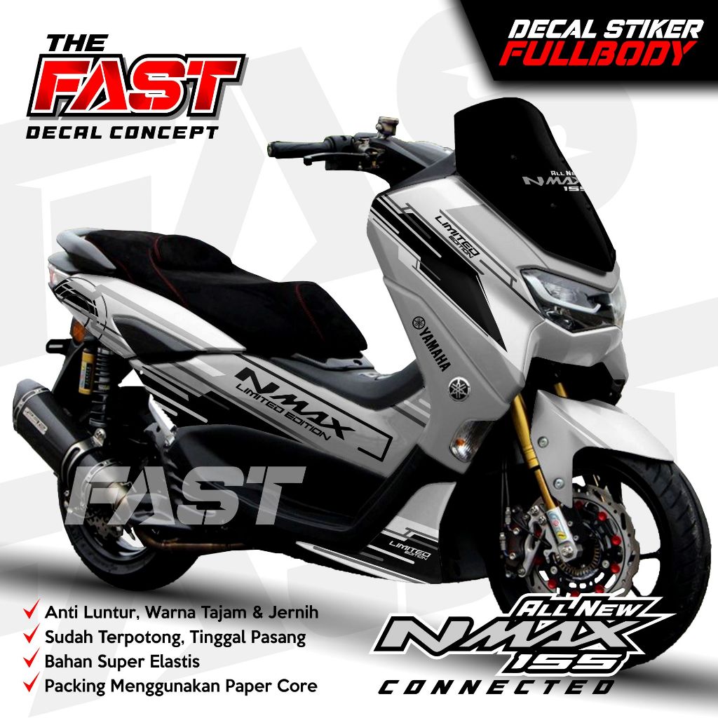 Jual decal stiker nmx new full body bisa custom nama warna dll | Shopee ...