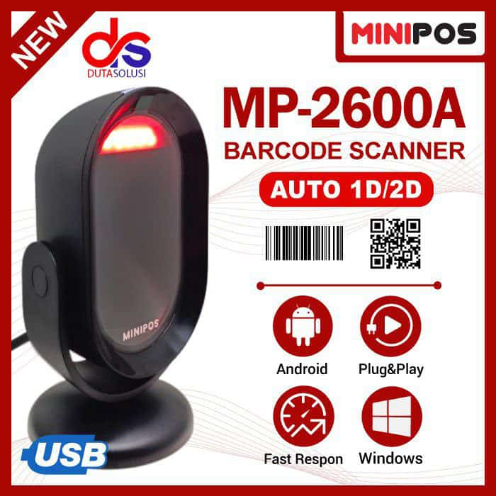 Jual BARCODE SCANNER 2D MINIPOS MP-2600A | Shopee Indonesia