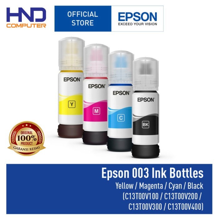 Jual Tinta Epson 003 Original /Ink Bottle Epson 003 | Shopee Indonesia