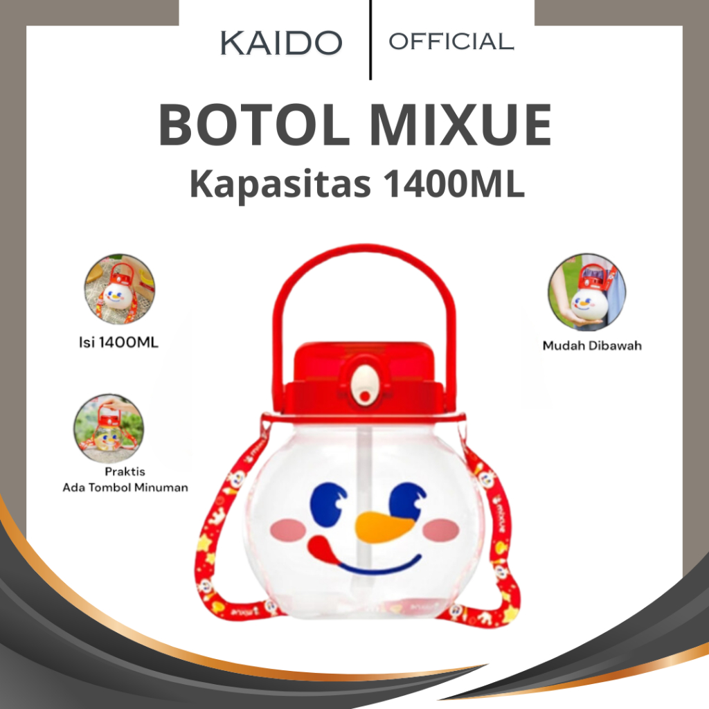 Jual Botol Mixue Kapasitas 1400ML Botol Kepala Mixue Botol Minuman ...