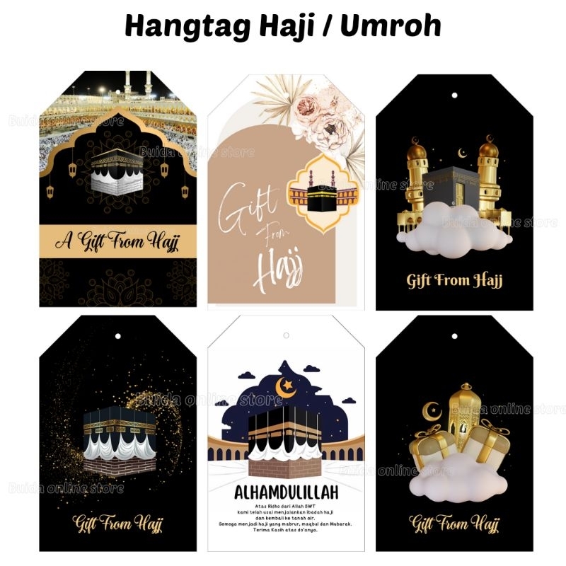 Jual Hangtag A Gift From Umroh Label Kemasan Dekorasi hampers oleh-oleh ...
