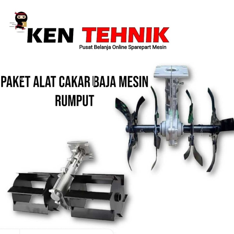 Jual Paket Alat Penggembur Tanah & Penyiang Gulma Mesin Rumput As Petak ...
