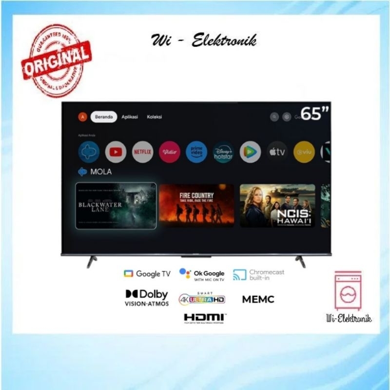 Jual LED TV 65 inch Polytron PLD 65UG5959 Android TV 65 inch Polytron ...
