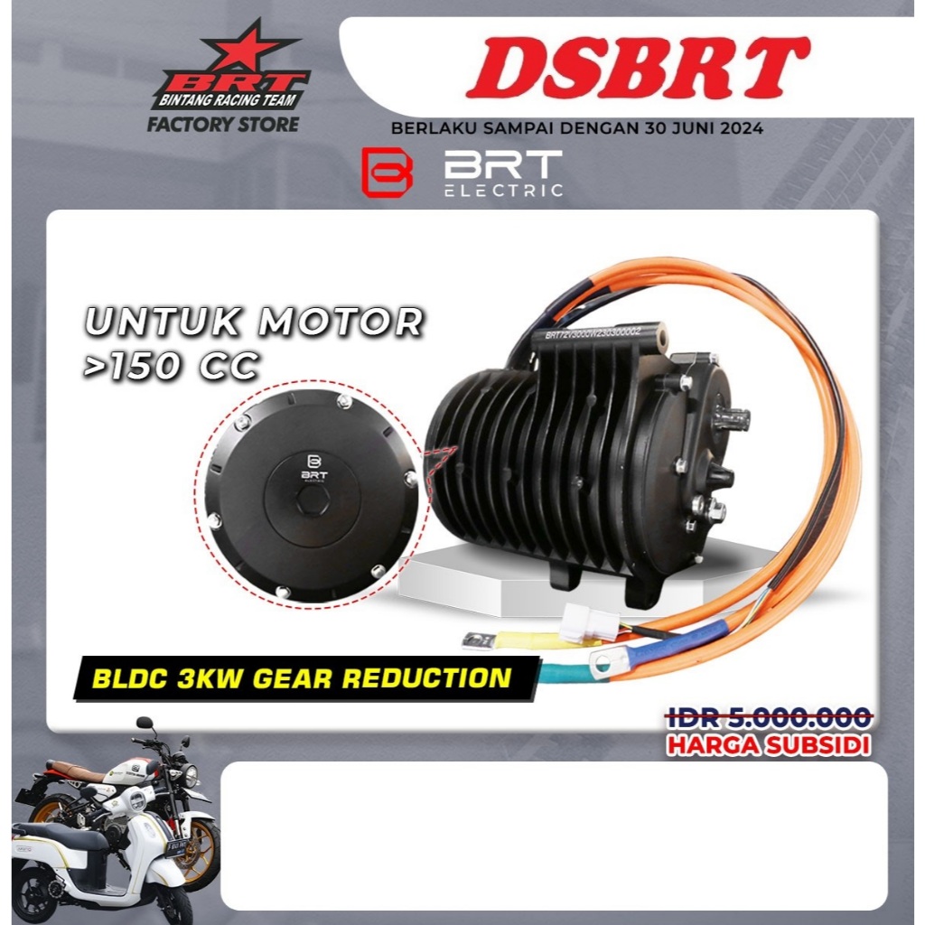 Jual Dinamo Bldc Brt Gear Reduction Kw Watt V Motor Listrik Ev Konversi Cc Keatas