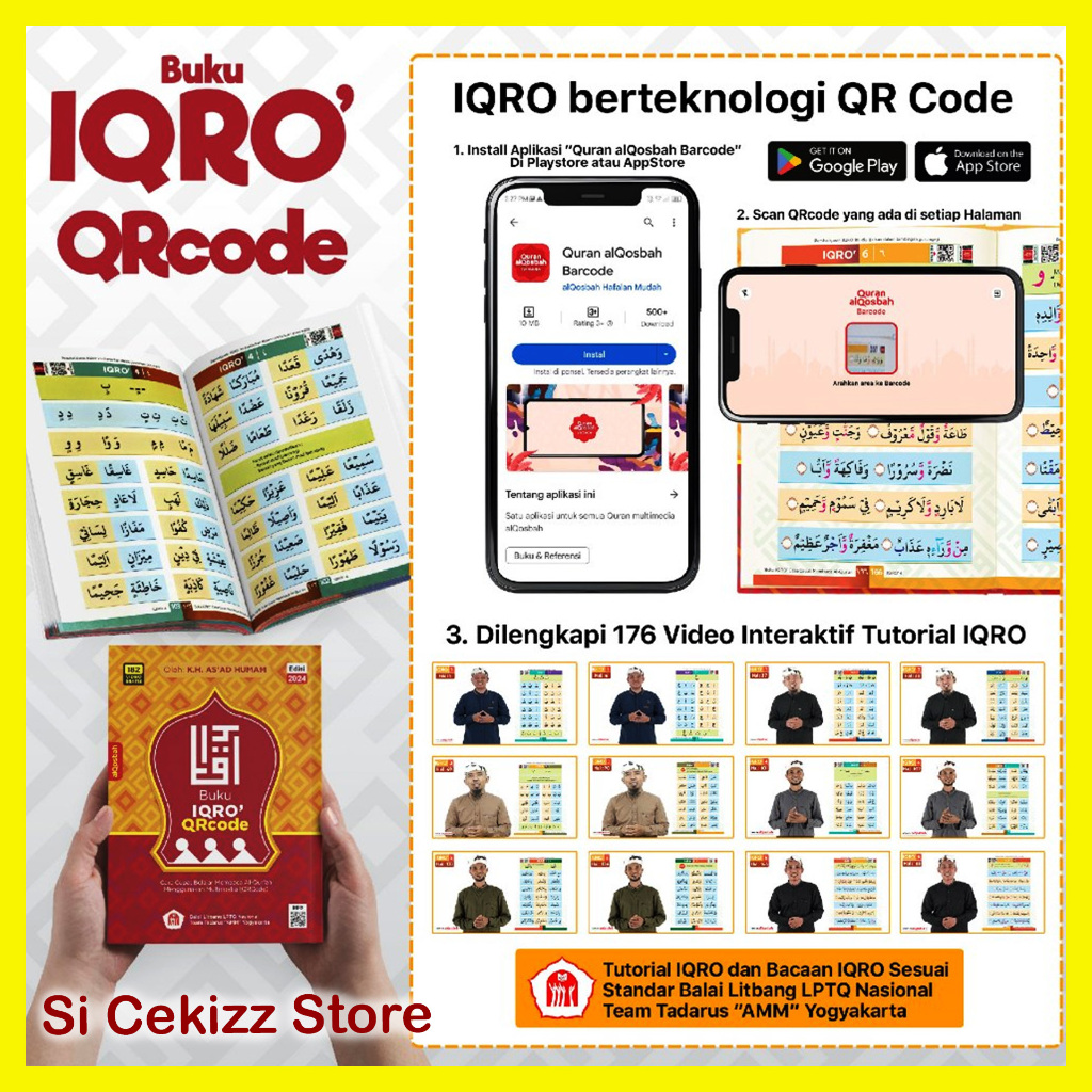 Jual Iqro Milenial QR Code Full WARNA Ukuran A5 - TERBARU - alQosbah ...