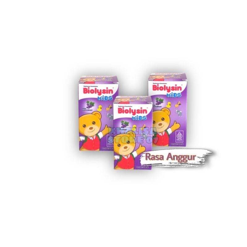 Jual Biolysin Kids Rasa Anggur Isi 30 Tablet Hisap / Biolysin | Shopee ...
