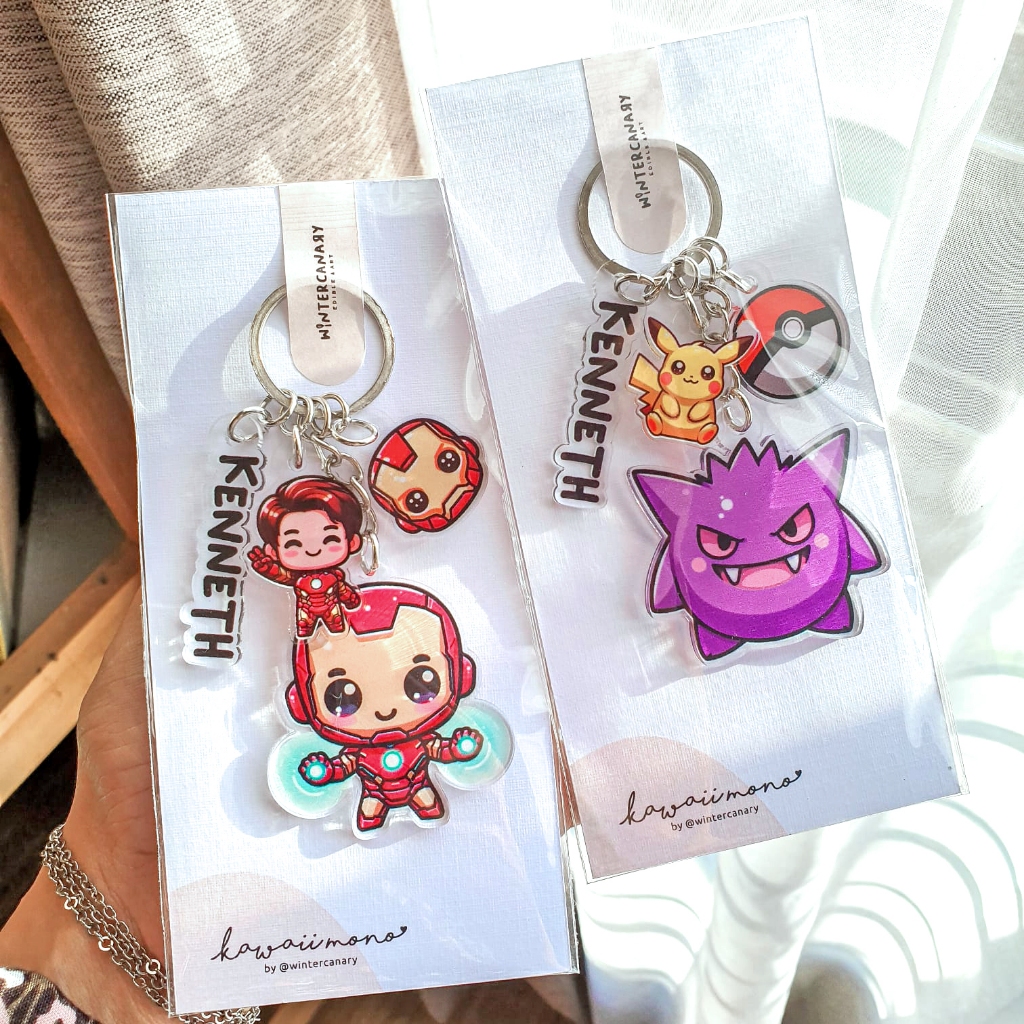 Jual 1 Set Keychain Custom (Bisa Request Design) | Shopee Indonesia
