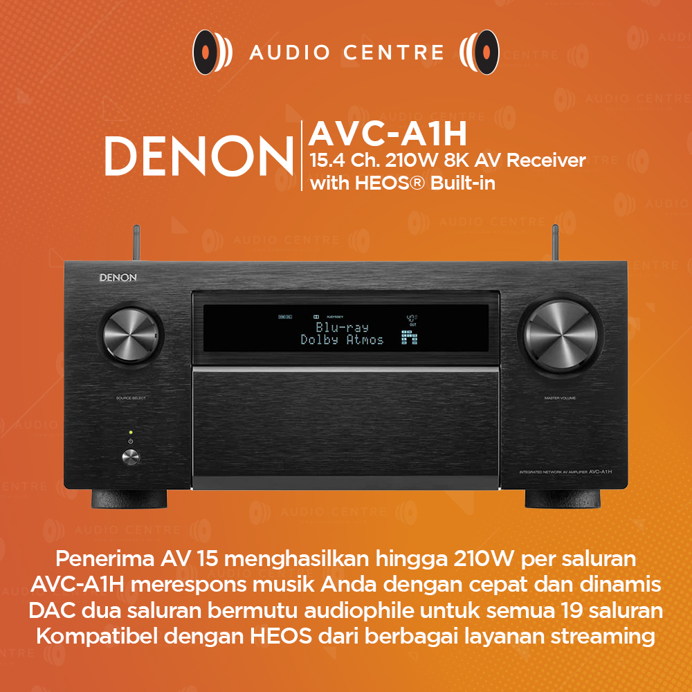 Jual Denon AVC-A1H AVC A1H AV Receiver 15.4 ch HDR 10+ Dolby Atmos 4K ...