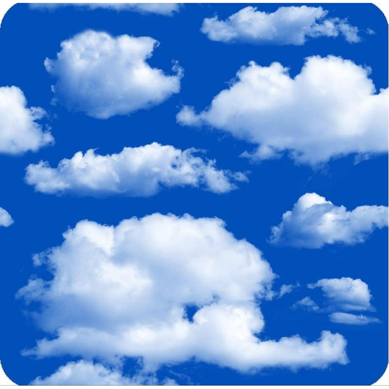 Wallpaper Dinding Minimalis PVC Elegan Motif Awan Biru Tua Ukuran 8 meter X 45cm