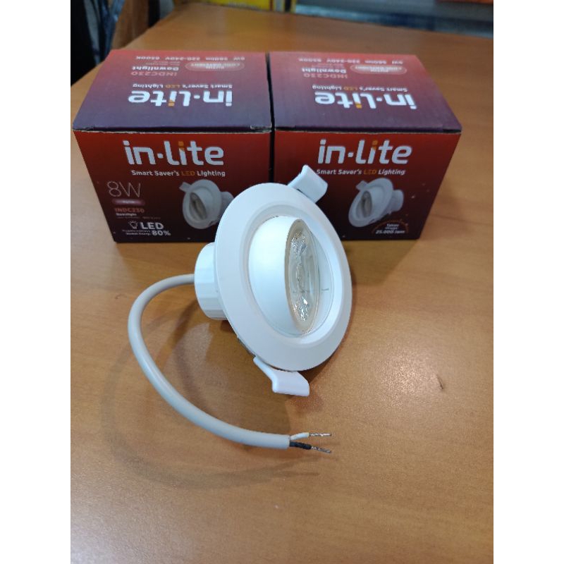 Jual Lampu Downlight/Spotlight INLITE 8W INDC230 Putih/CDL 6500K ...