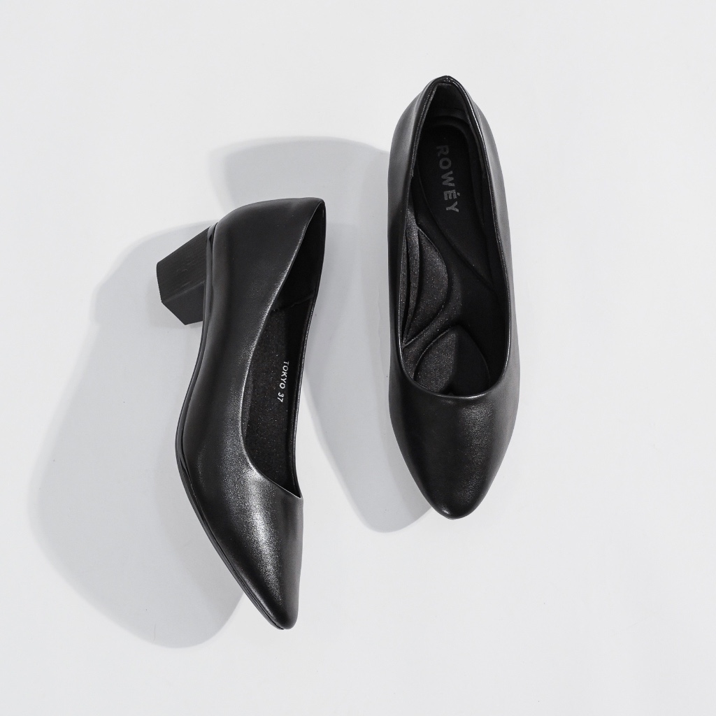 Tokyo Short Chunky Black Heels YELLOW TOKYO BLACK PLATFORM SHORT BOOTS