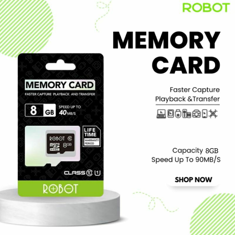 Jual Memori Robot Original 8Gb Clas 10 Card Memory Robot 8GB | Shopee ...