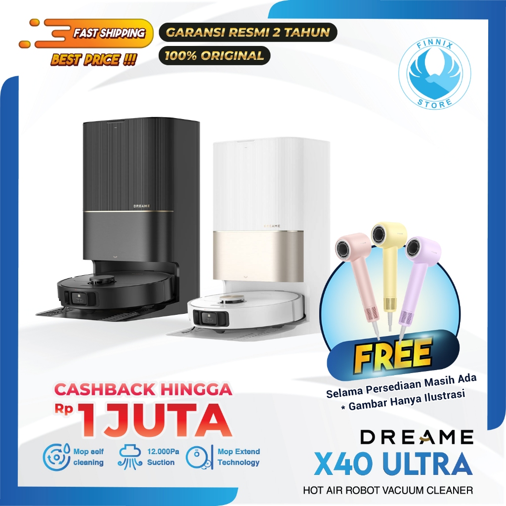 Jual Dreame X40 Ultra Master Robot Vacuum Cleaner Vacum Self Cleaning