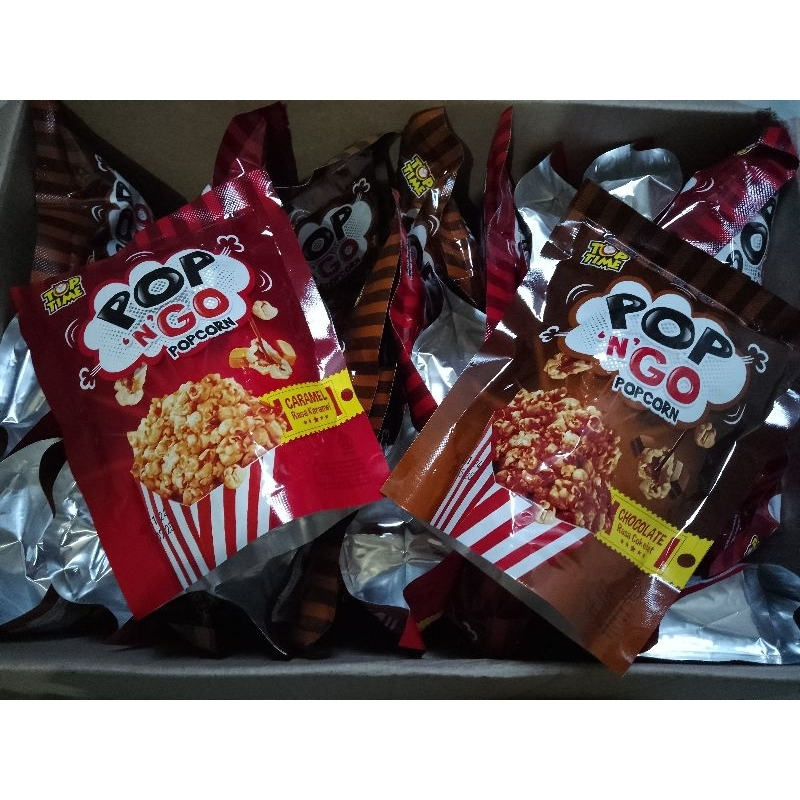 Jual Pop n Go Top Time PopCorn Pouch 1Dus / Karton isi 30 Pcs 20gr ...