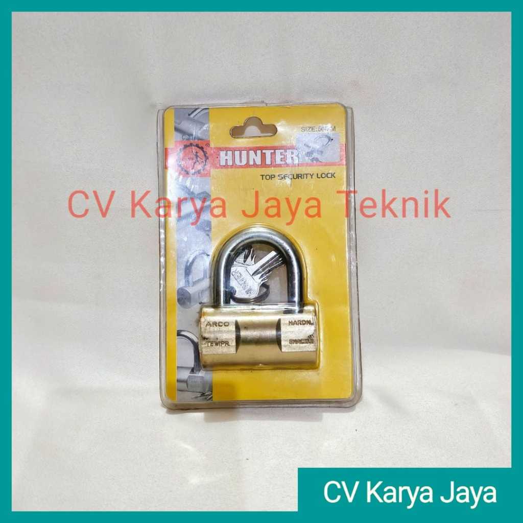 Jual Gembok Balok Kuning 50 MM Hunter / Padlock Kuning | Shopee Indonesia