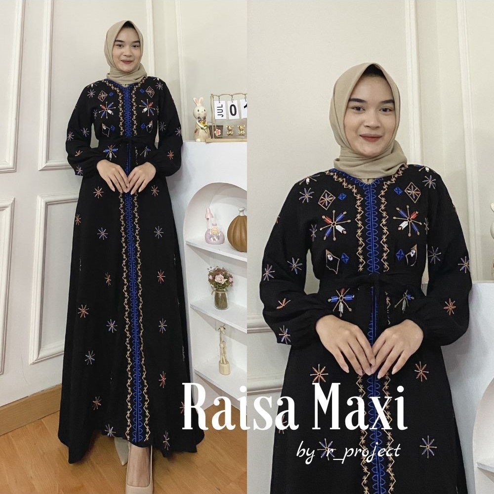 Jual GAMIS BORDIR JUMBO TERMURAH | ld 140 130 120 110 dst | Raisa Maxi ...