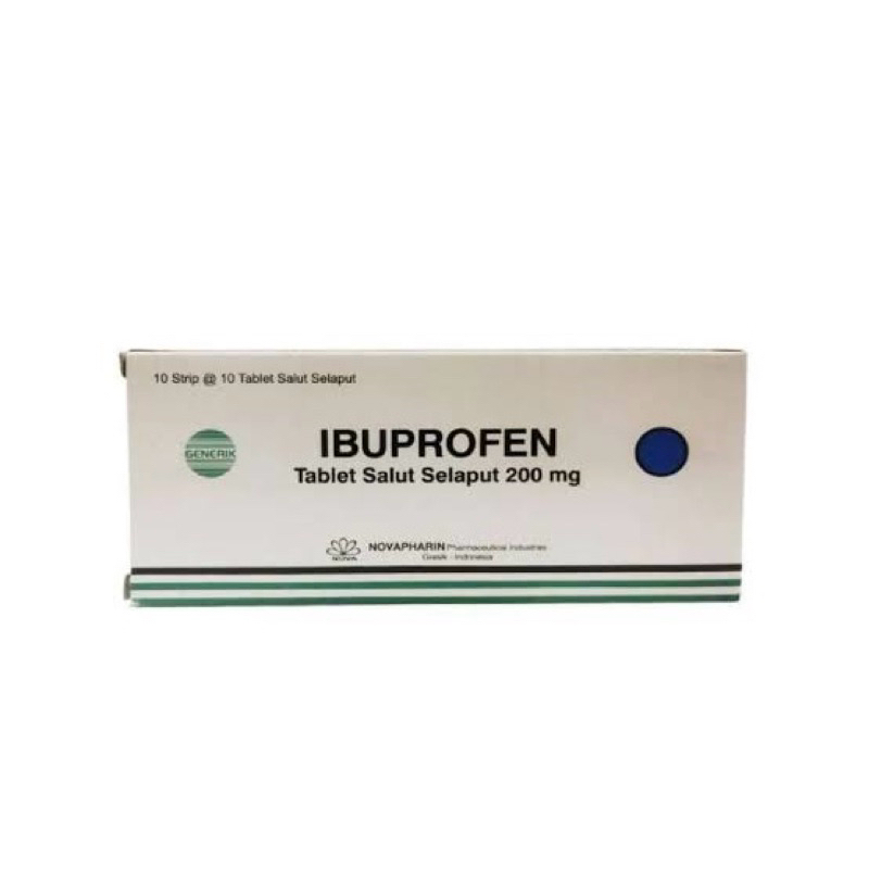 Jual IBUPROFEN NOVAPHARIN 200 MG BOX 100 TABLET | Shopee Indonesia