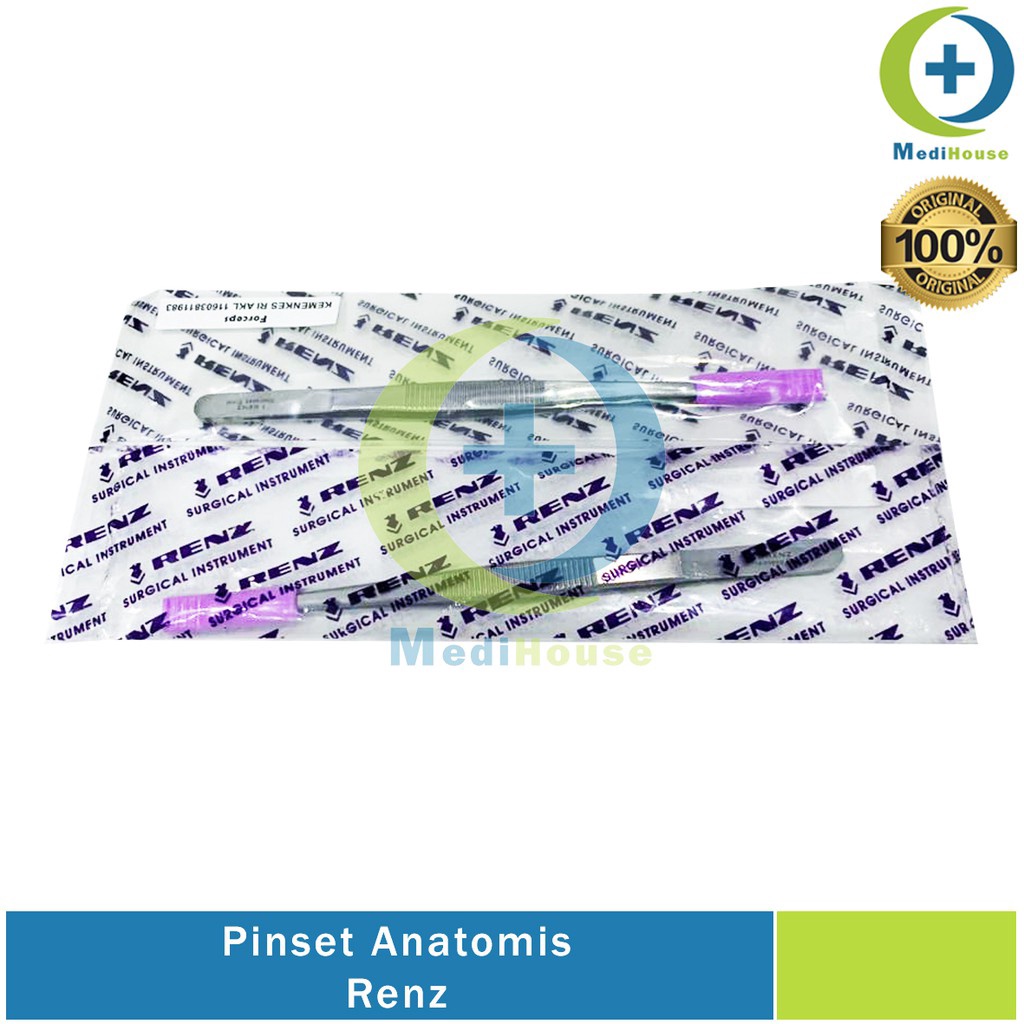Jual SEGERA BELI Pinset Anatomis Renz Dressing Forceps Stainless ...