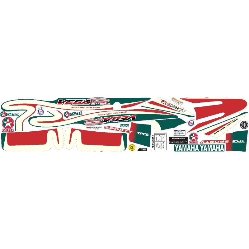 Jual striping yamaha vega R caltex edition | Shopee Indonesia