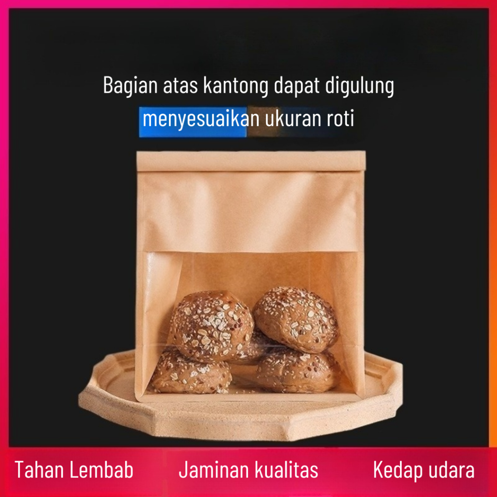 Jual Kemasan roti tawar ukuran besar/kantong roti premium/kantong ...