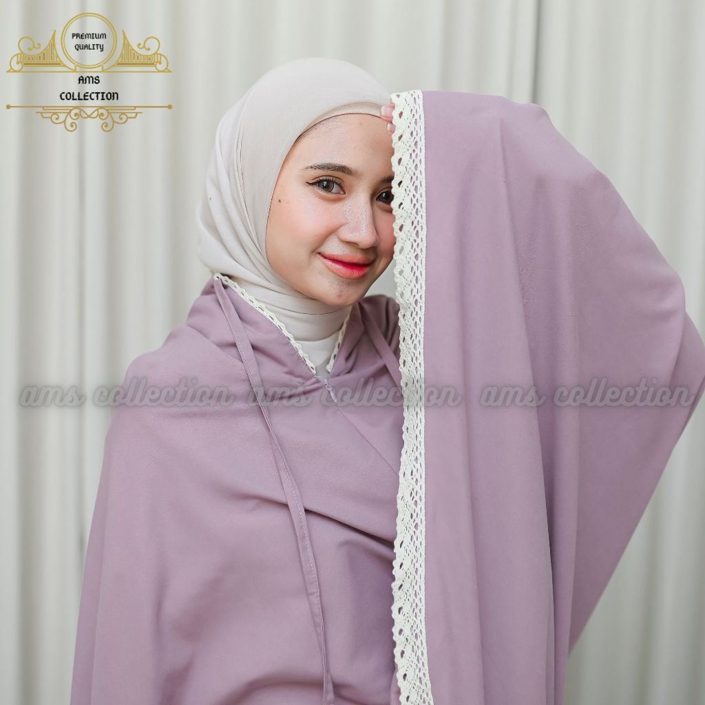 Mukena Dewasa Travel Katun Premium 2 in 1