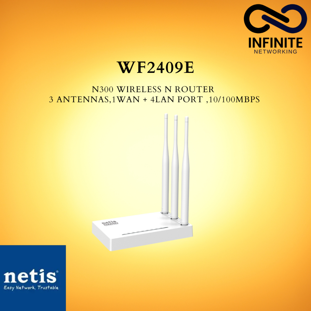 Jual NETIS WF2409E N300 WIRELESS N ROUTER | Shopee Indonesia