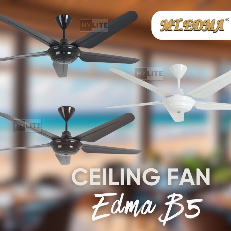 Jual Kipas Angin Ceiling Fan MT EDMA BEST B5 54in 5 Blade With Remote ...