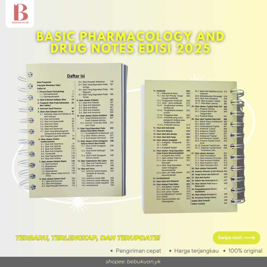 Jual Buku Saku Farmasi Basic Pharmacology and Drug Notes edisi Edisi ...